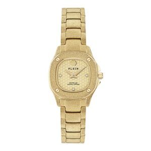 Philipp Plein $pectre Lady Mini Crystal Watch Gold Womens